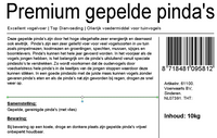 Gepelde premium pinda's olierijk 10kg