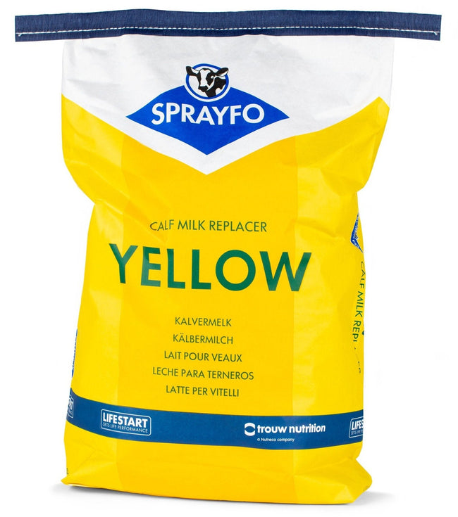 Sprayfo kalvermelk melkpoeder geel yellow