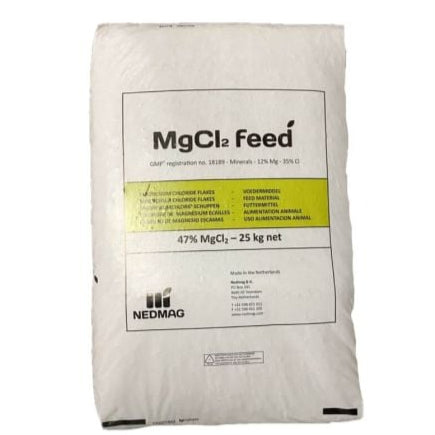 Magnesiumchloride vlokken 47% | Rundveevoer | 25kg