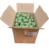 Voerwaarts | Mezenbollen - Vetbollen met netjes - 200 stuks in doos | vogelvoer