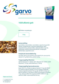 Garvo | Alfamix Geit 1020 15kg