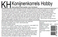 Konijnenkorrel Hobby 20Kg