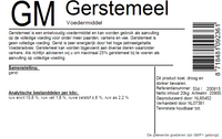 gerstemeel ettiket