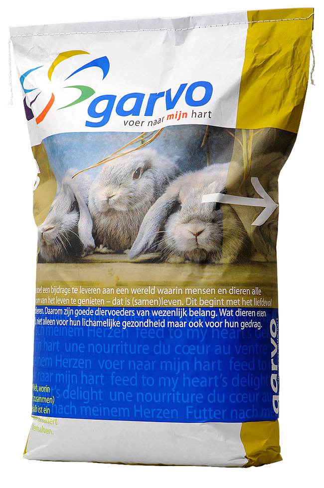 Garvo | Alfabrok konijn 5062 | Voor een glanzende vacht | 20kg